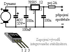 schema zapojení stabilizátoru