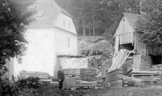 Mlýn s pilou v obci Křoví (foto archív p.Včely)
