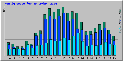 Hourly usage for September 2024